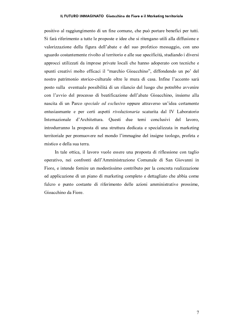 Anteprima della tesi: Il futuro immaginato - Gioacchino da Fiore e il marketing territoriale, Pagina 3
