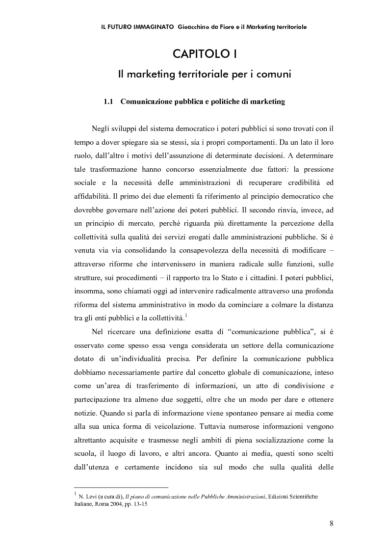 Anteprima della tesi: Il futuro immaginato - Gioacchino da Fiore e il marketing territoriale, Pagina 4