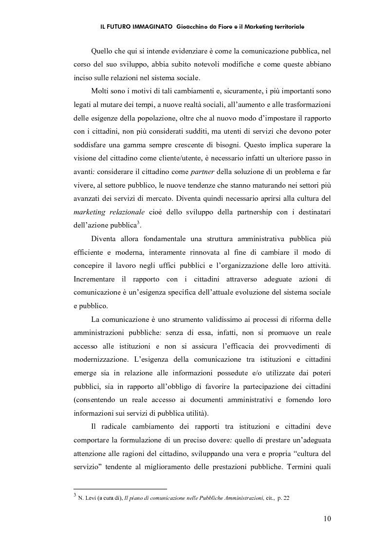 Anteprima della tesi: Il futuro immaginato - Gioacchino da Fiore e il marketing territoriale, Pagina 6