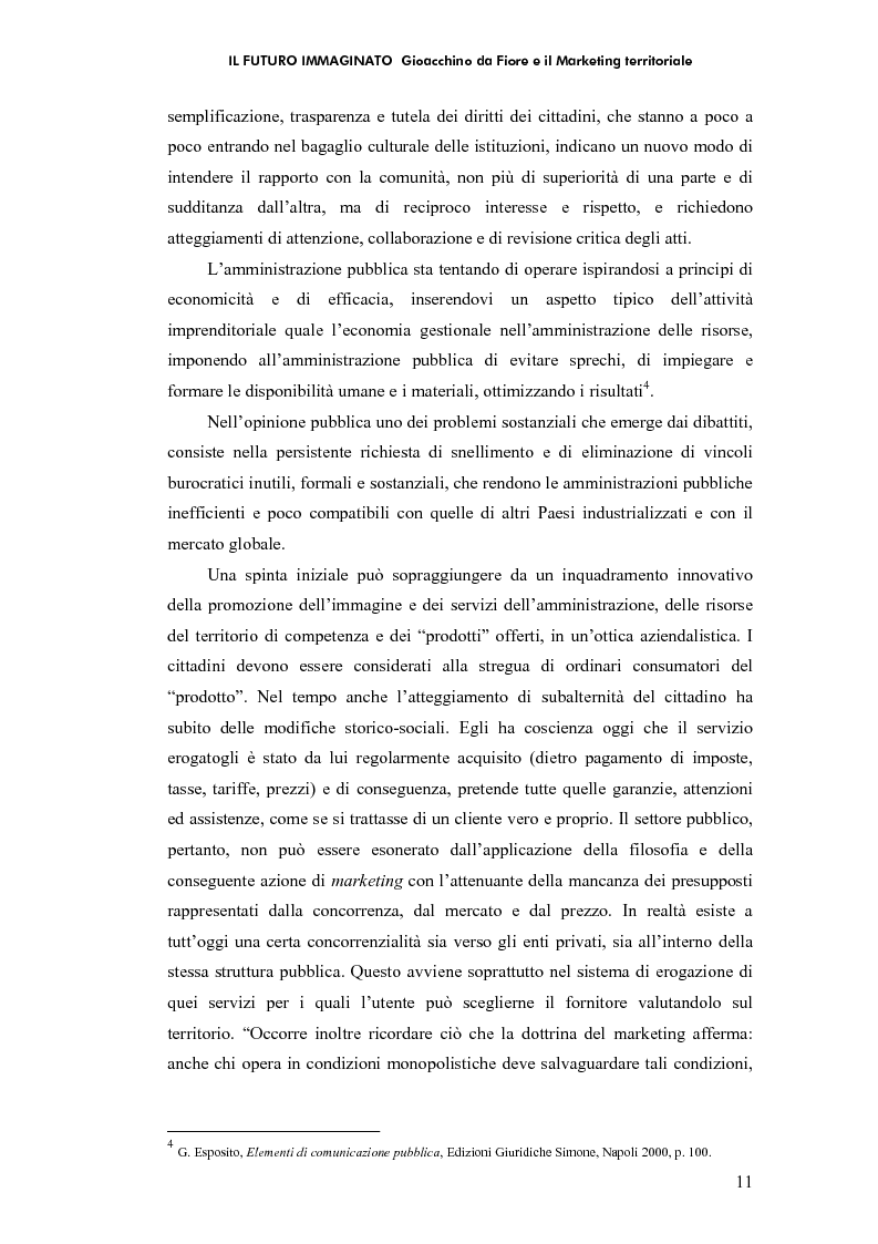 Anteprima della tesi: Il futuro immaginato - Gioacchino da Fiore e il marketing territoriale, Pagina 7