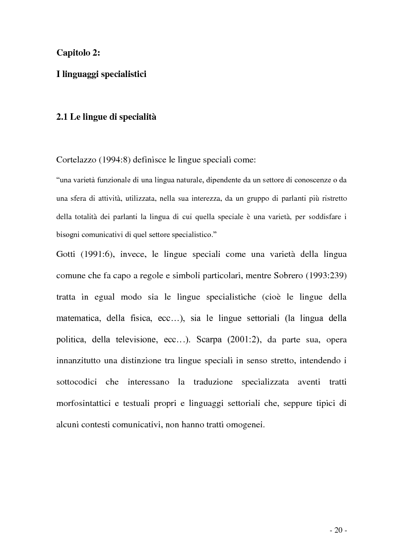 Anteprima della tesi: Problemi e/o difficoltà nella traduzione specializzata in ambito bancario, Pagina 15