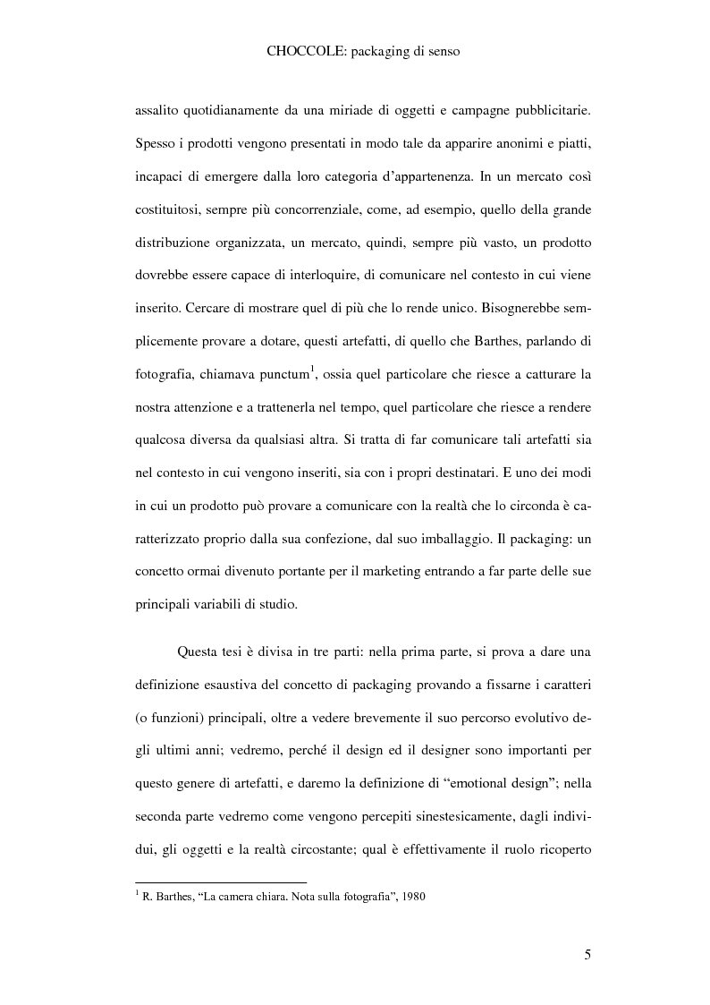 Anteprima della tesi: Choccole: packaging di senso, Pagina 2