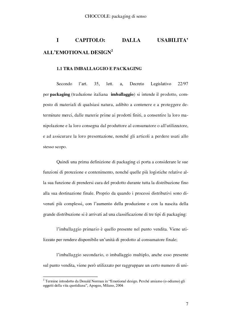 Anteprima della tesi: Choccole: packaging di senso, Pagina 4