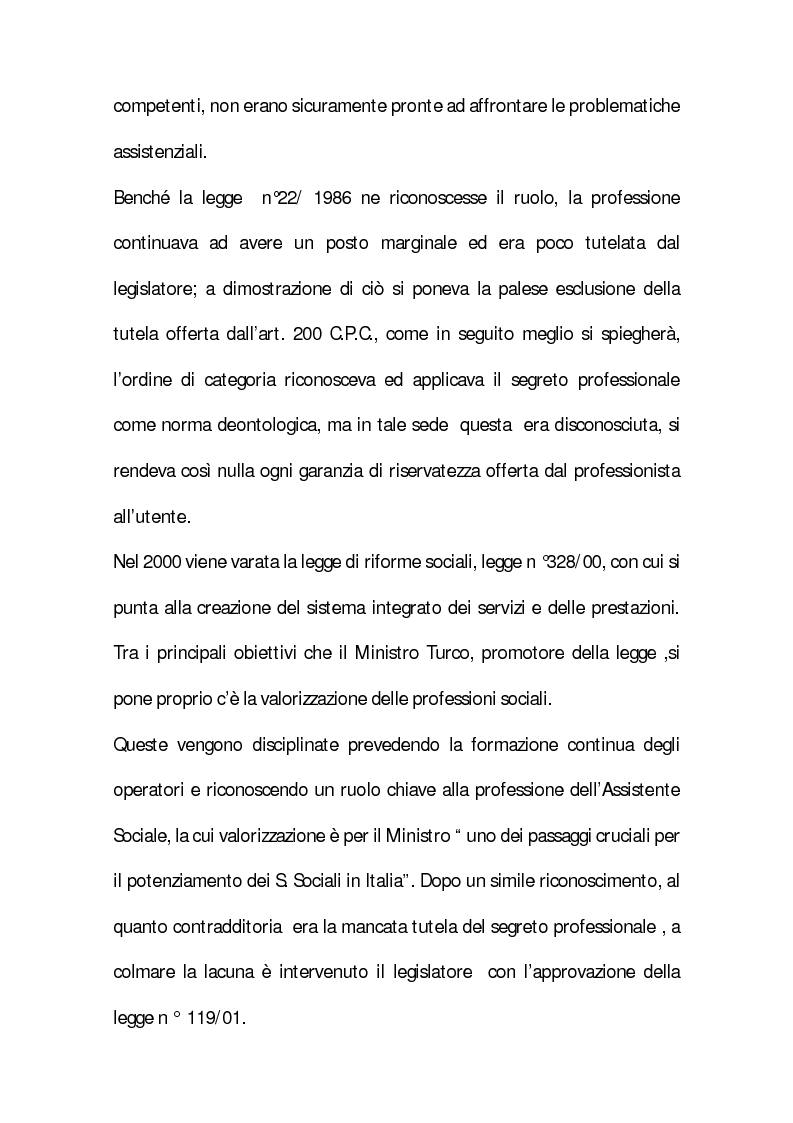 Anteprima della tesi: Il segreto professionale: profili penalistici, Pagina 3
