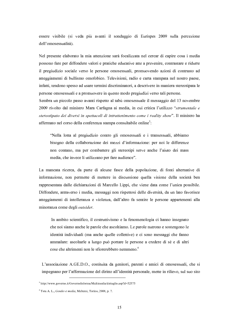 Anteprima della tesi: ''Il vizietto delle piume di struzzo'' - Vecchi stereotipi e nuovi omosessuali nelle rappresentazioni di cinema e televisione, Pagina 5