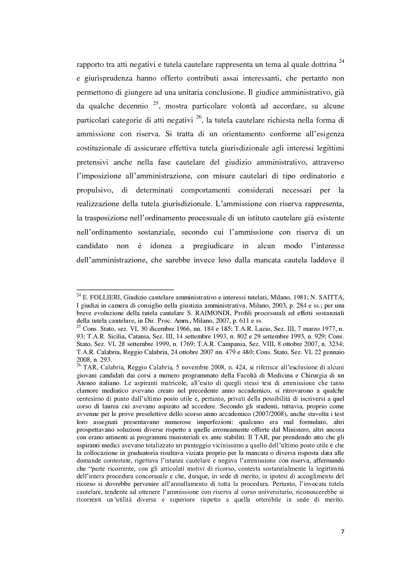 Anteprima della tesi: La tutela cautelare nel giudizio amministrativo, Pagina 12