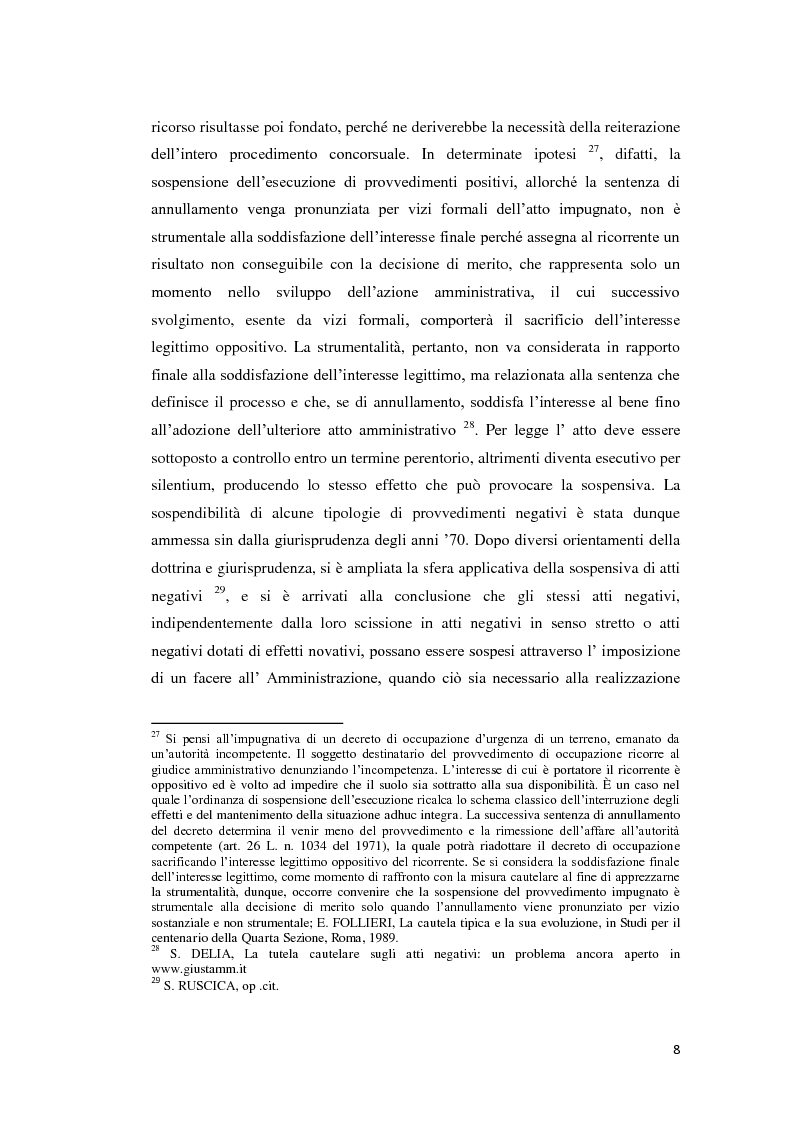 Anteprima della tesi: La tutela cautelare nel giudizio amministrativo, Pagina 13