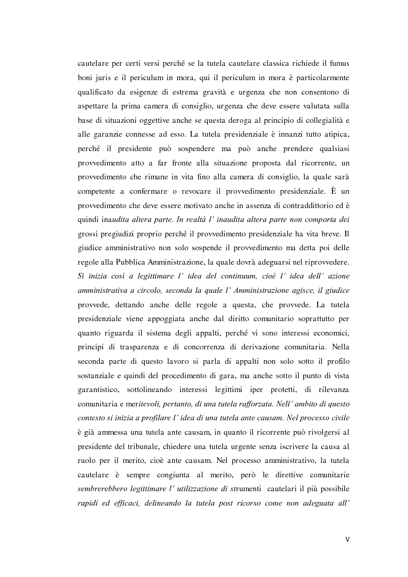 Anteprima della tesi: La tutela cautelare nel giudizio amministrativo, Pagina 3