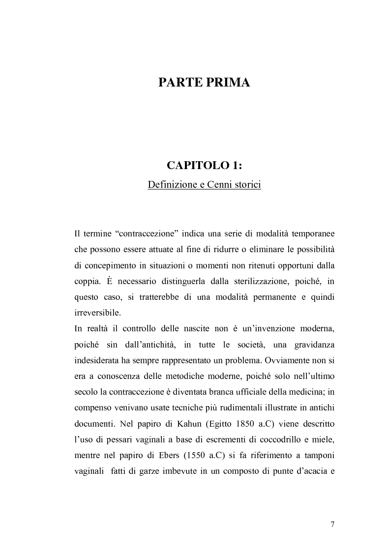 Anteprima della tesi: La contraccezione: ruolo dell'ostetrica nell'educazione contraccettiva in età adolescenziale, Pagina 4