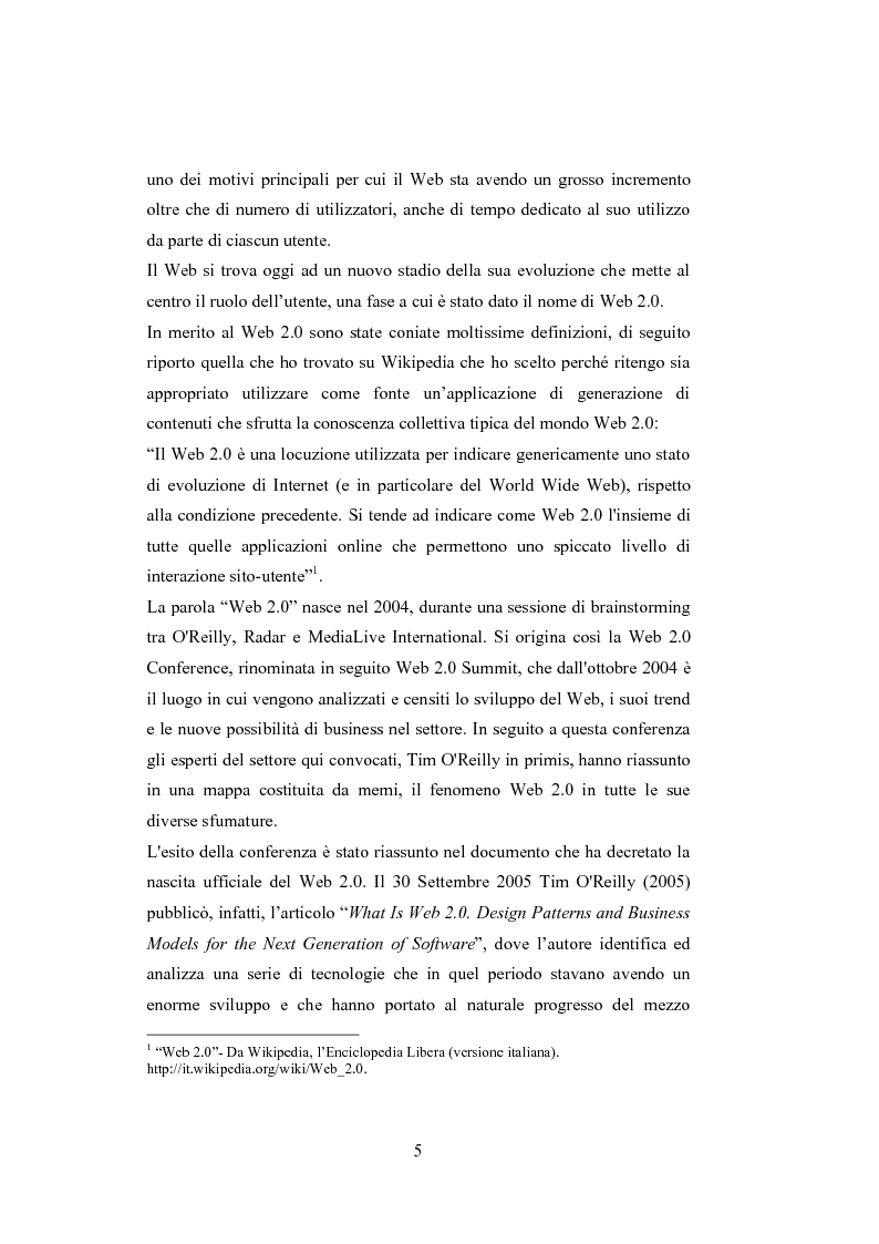 Anteprima della tesi: La comunicazione del brand nell'era del Web 2.0, Pagina 10