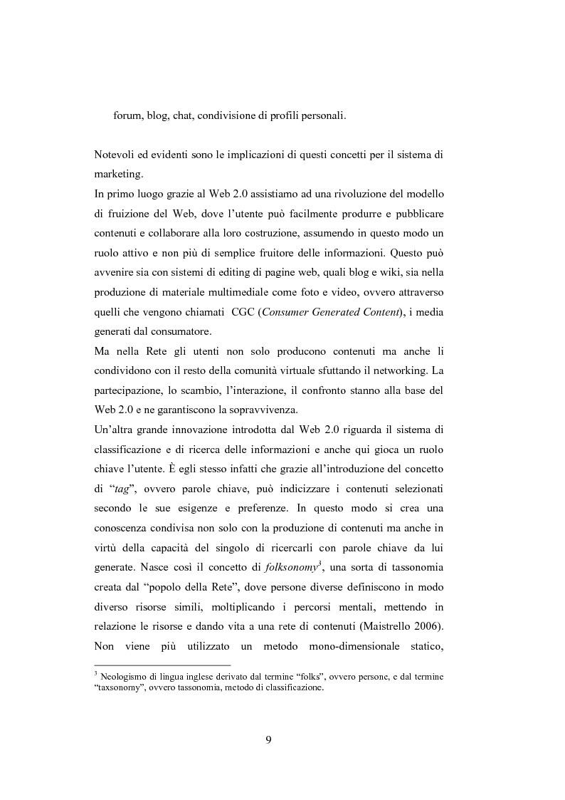 Anteprima della tesi: La comunicazione del brand nell'era del Web 2.0, Pagina 14