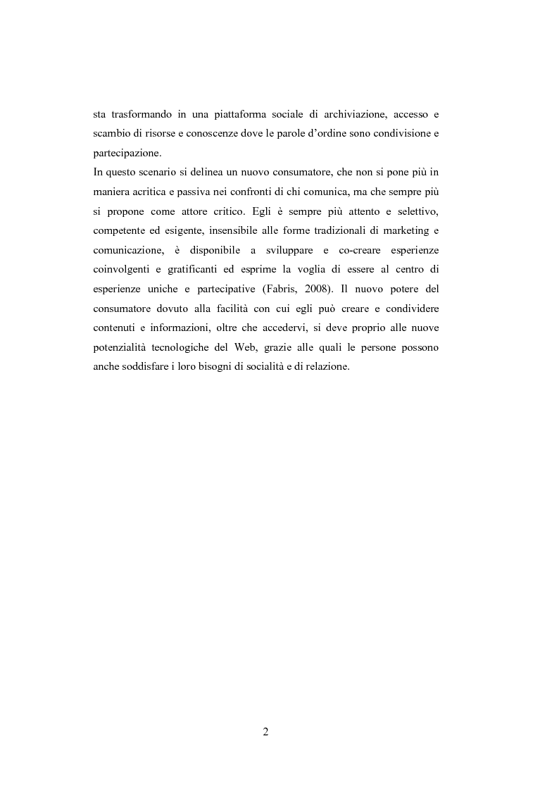 Anteprima della tesi: La comunicazione del brand nell'era del Web 2.0, Pagina 7