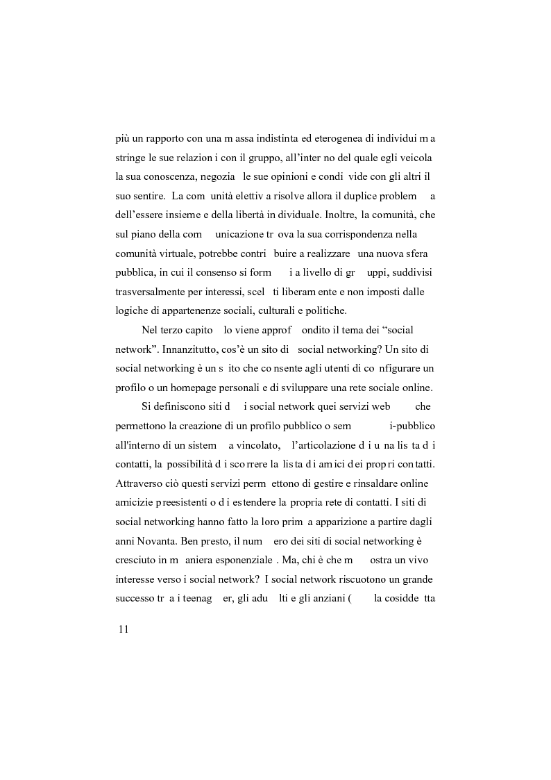 Anteprima della tesi: I social network, Pagina 6