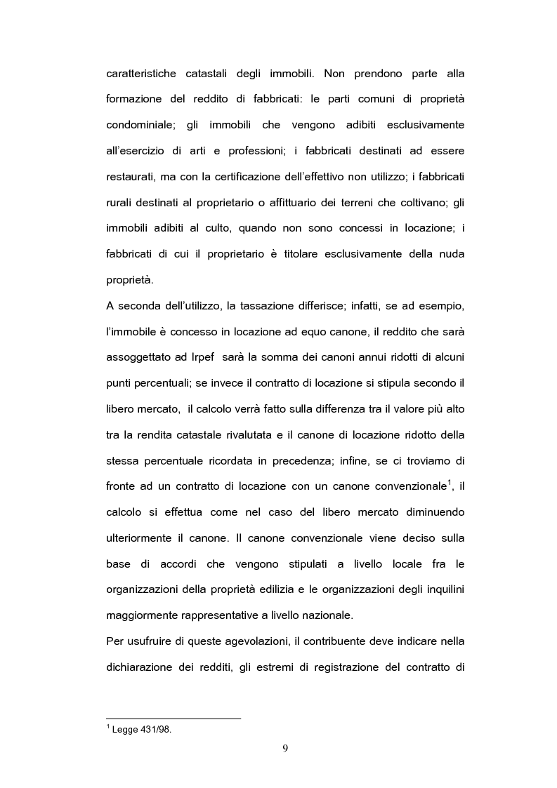 Anteprima della tesi: Le Agevolazioni Tributarie per l’Acquisto della Prima Abitazione, Pagina 4
