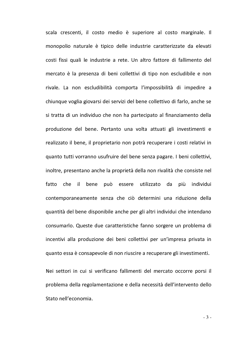 Anteprima della tesi: La regolamentazione del settore ferroviario: dal monopolio naturale alla concorrenza, Pagina 3