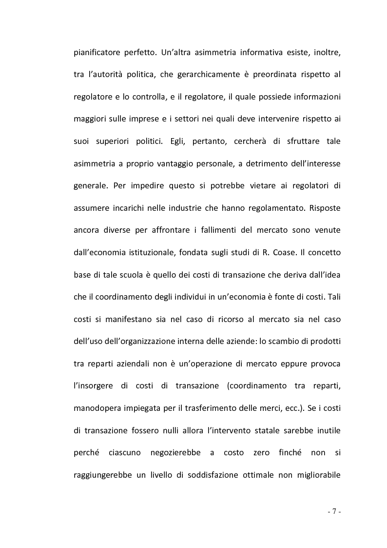 Anteprima della tesi: La regolamentazione del settore ferroviario: dal monopolio naturale alla concorrenza, Pagina 7