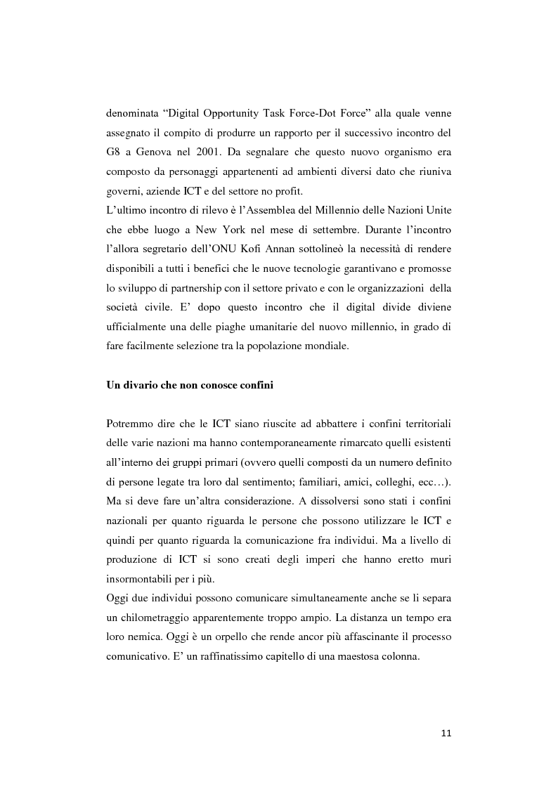 Anteprima della tesi: Digital divide: per un approccio critico, Pagina 7