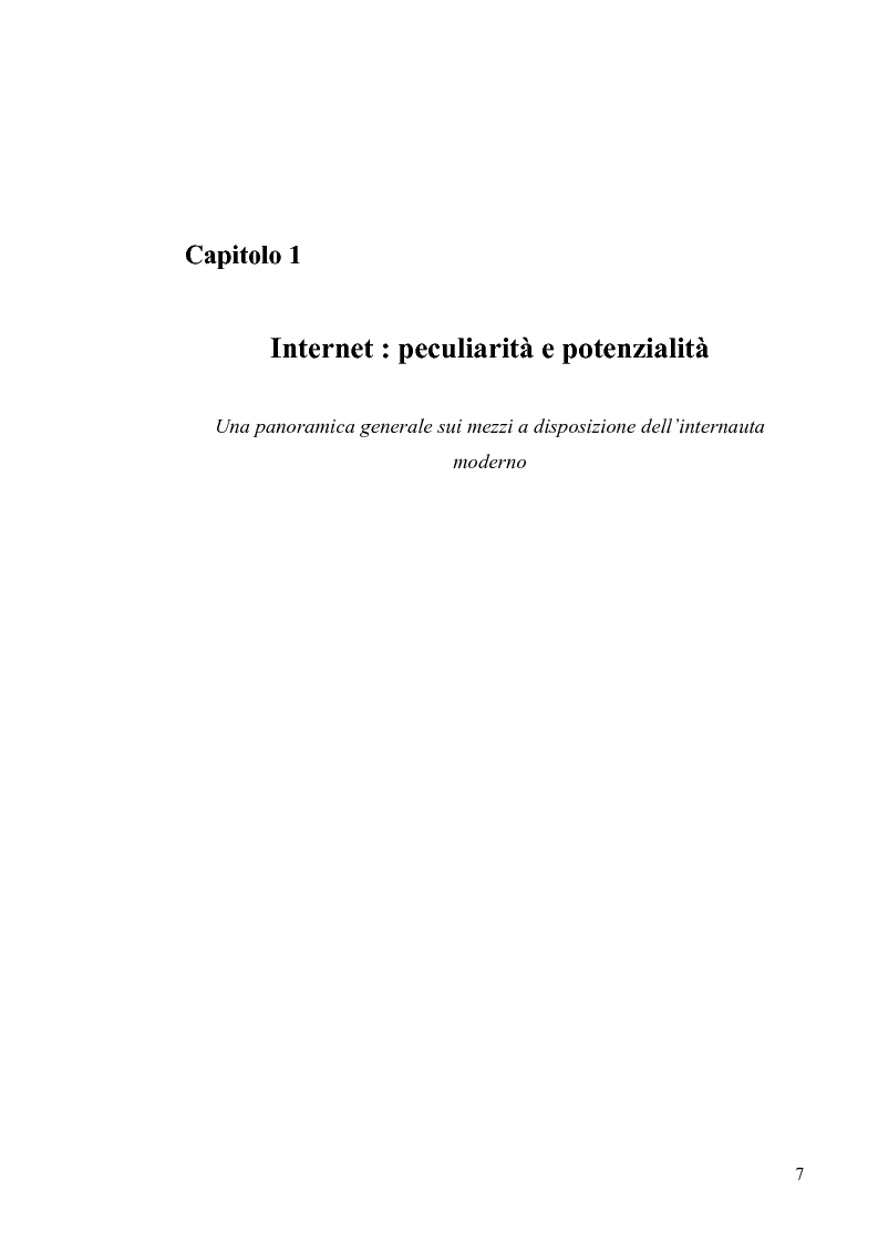 Anteprima della tesi: Lingua, linguaggio ed interazione sociale nel World Wide Web, Pagina 3