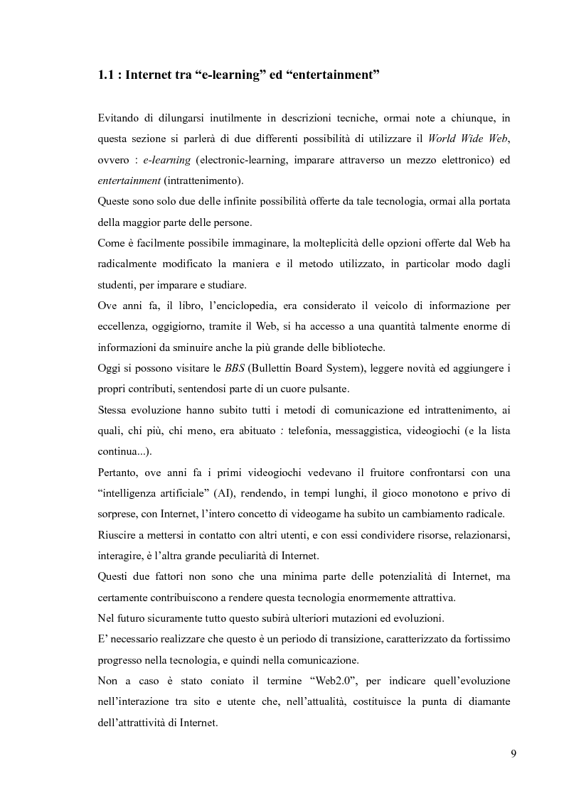 Anteprima della tesi: Lingua, linguaggio ed interazione sociale nel World Wide Web, Pagina 5