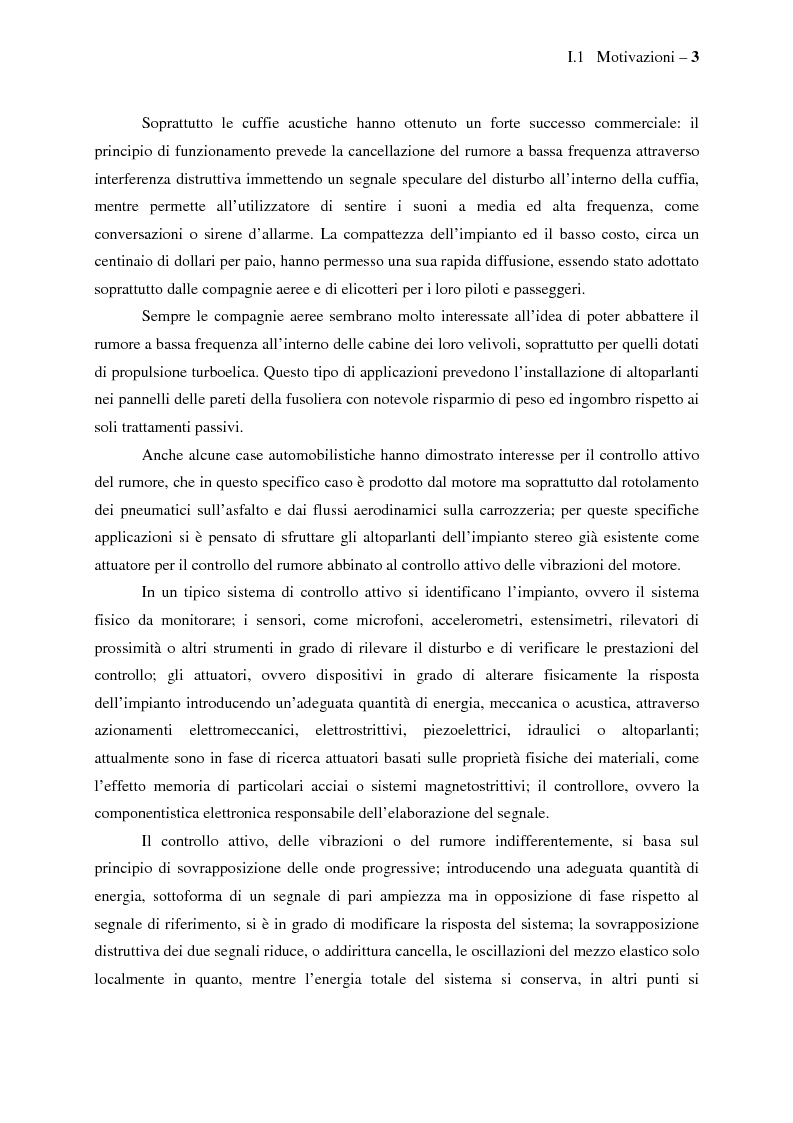 Anteprima della tesi: Il controllo attivo del rumore e delle vibrazioni a bordo delle navi - Stato dell'arte e prospettive future, Pagina 3