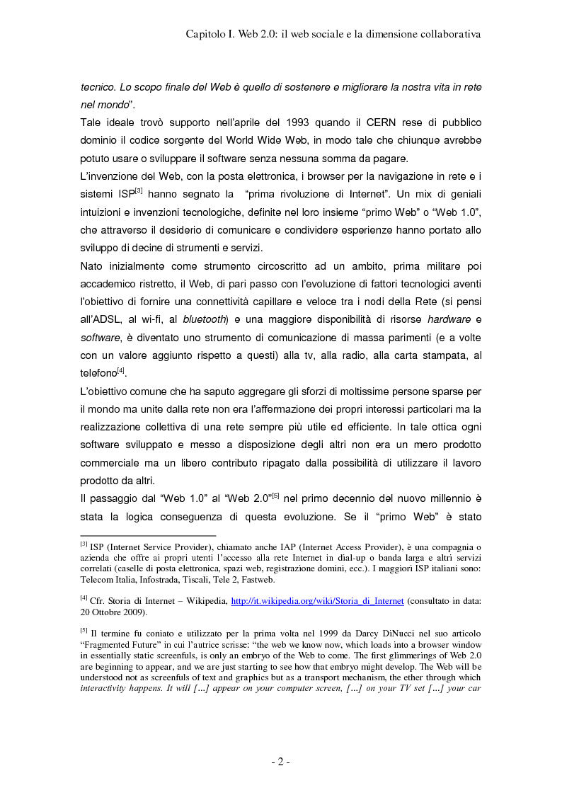 Anteprima della tesi: Impresa 2.0: nuovi paradigmi per organizzazione, innovazione e comunicazione digitale, Pagina 8