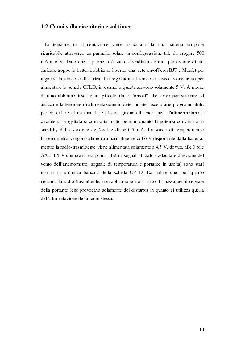 Anteprima della tesi: Progettazione di una stazione anemometrica: aspetti software, Pagina 10