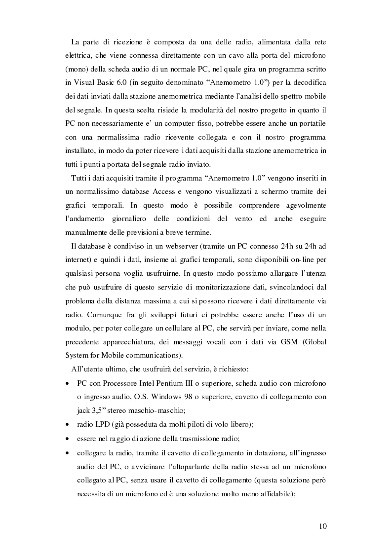 Anteprima della tesi: Progettazione di una stazione anemometrica: aspetti software, Pagina 6