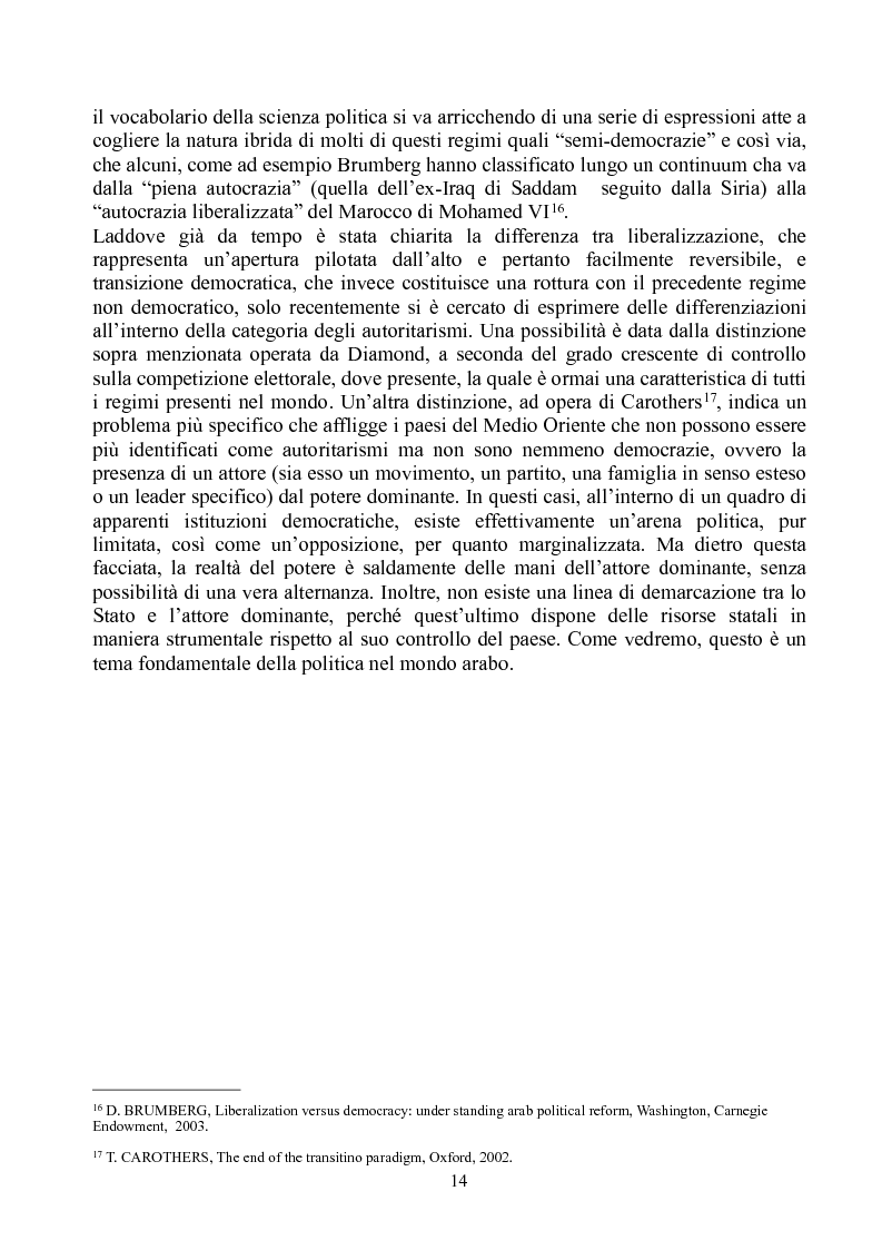 Anteprima della tesi: Prospettive di democratizzazione: i paesi del Maghreb, Pagina 10