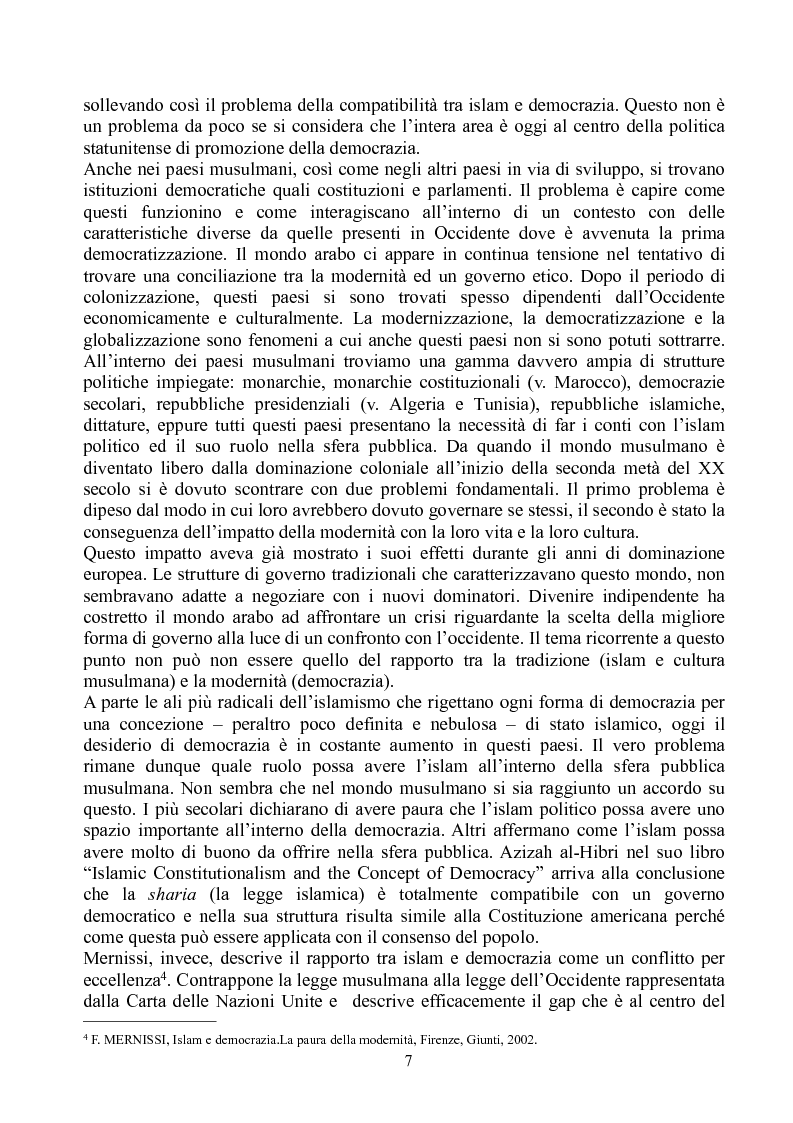 Anteprima della tesi: Prospettive di democratizzazione: i paesi del Maghreb, Pagina 3