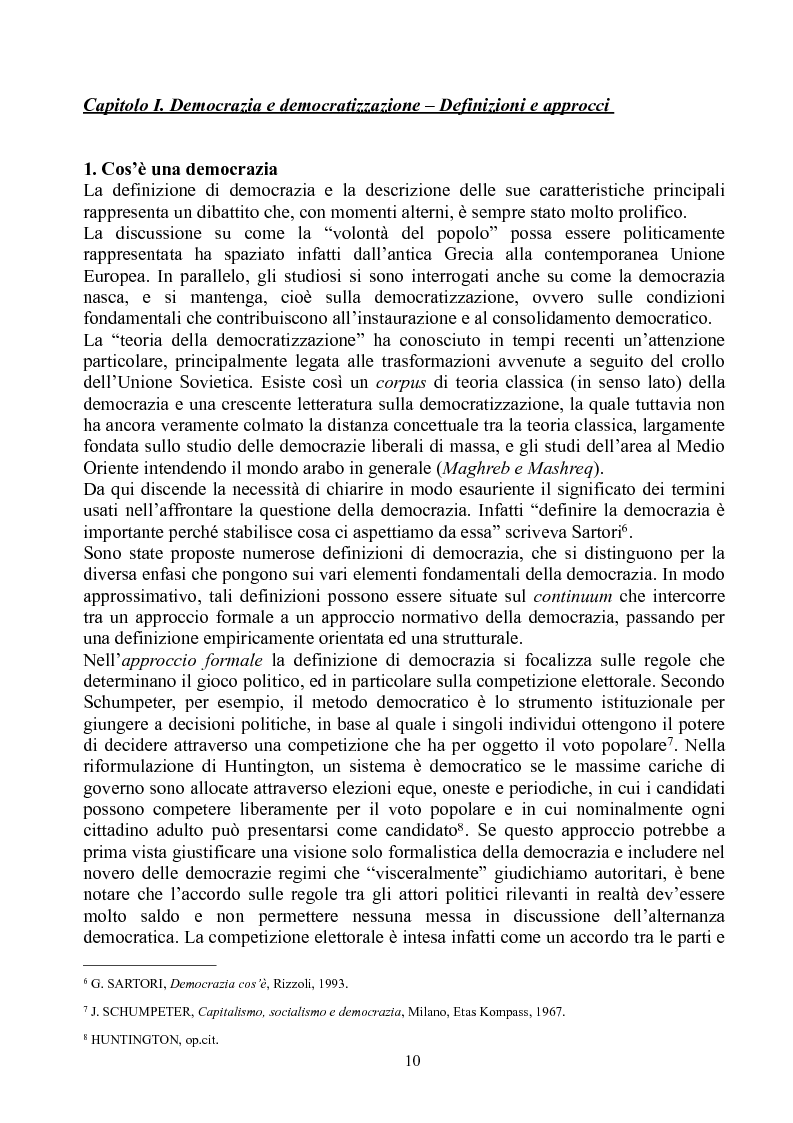 Anteprima della tesi: Prospettive di democratizzazione: i paesi del Maghreb, Pagina 6