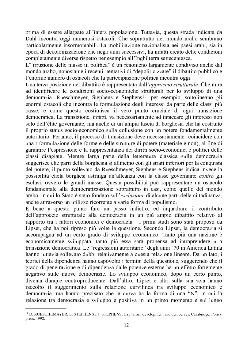 Anteprima della tesi: Prospettive di democratizzazione: i paesi del Maghreb, Pagina 8