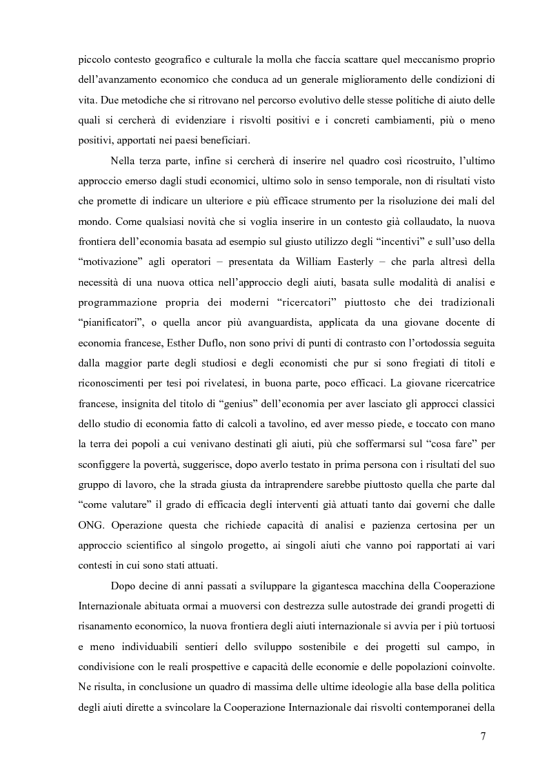 Anteprima della tesi: La Cooperazione Internazionale allo Sviluppo, breve excursus storico (anni 1950 - 1990), Pagina 3