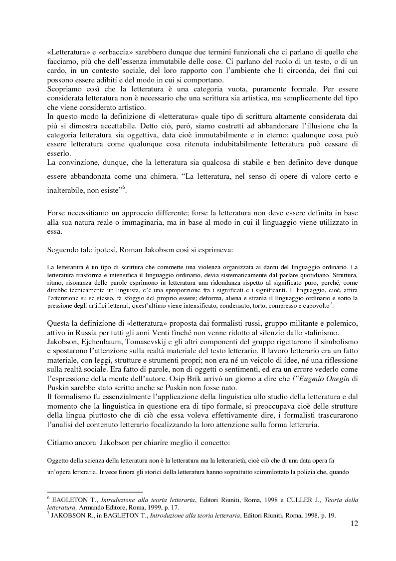 Anteprima della tesi: La didattica della letteratura in una classe di Italiano L2, Pagina 4