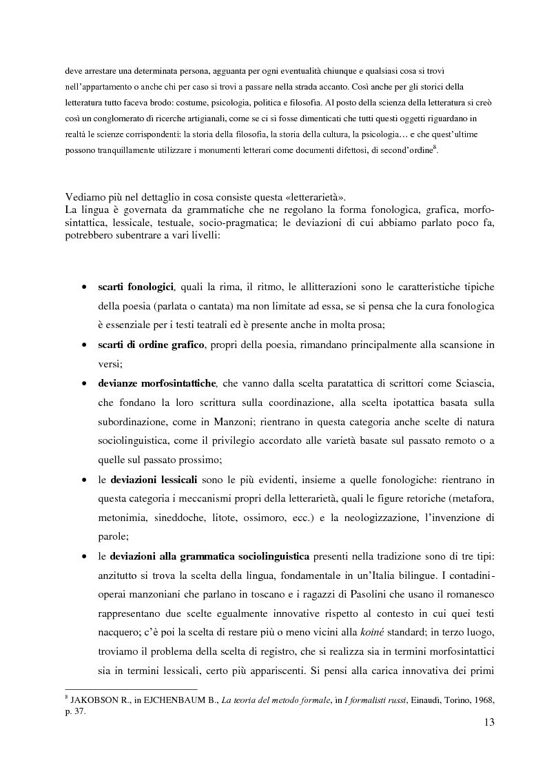 Anteprima della tesi: La didattica della letteratura in una classe di Italiano L2, Pagina 5
