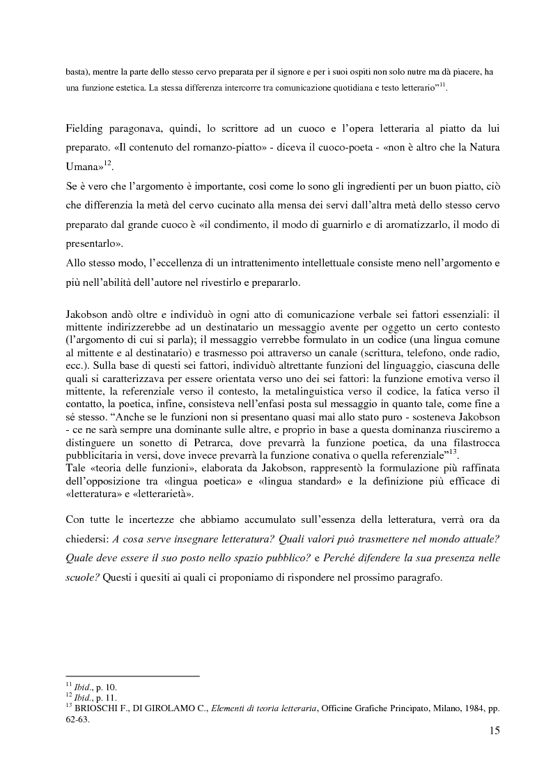 Anteprima della tesi: La didattica della letteratura in una classe di Italiano L2, Pagina 7