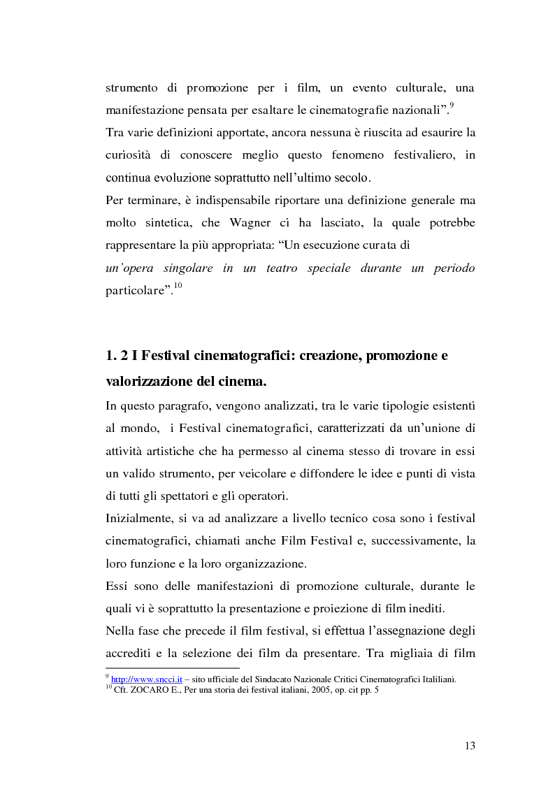Anteprima della tesi: Un film festival in Abruzzo come promotore dello sviluppo turistico, Pagina 13
