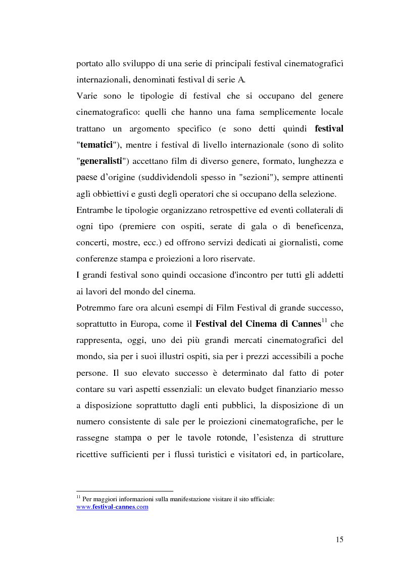 Anteprima della tesi: Un film festival in Abruzzo come promotore dello sviluppo turistico, Pagina 15