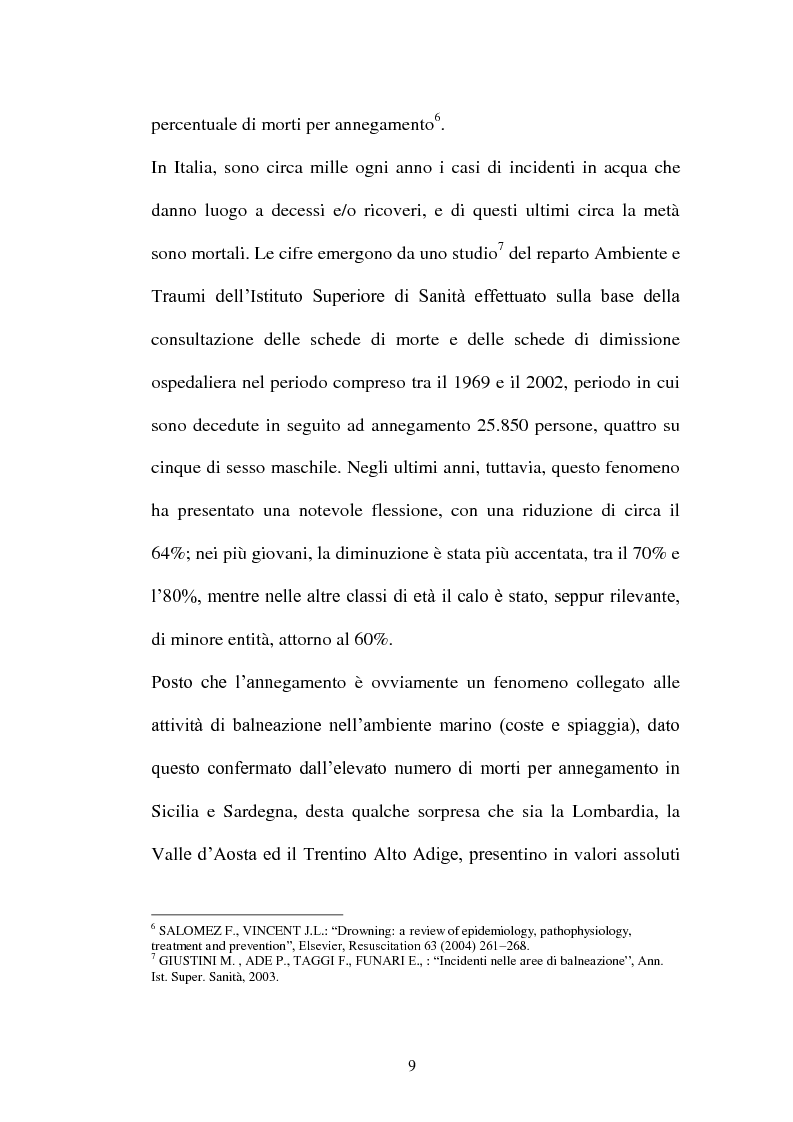 Anteprima della tesi: La diagnosi di annegamento: vecchie problematiche e nuove prospettive di ricerca, Pagina 5