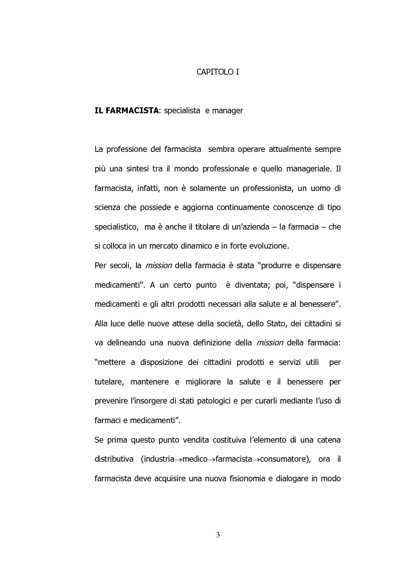 Anteprima della tesi: Il marketing nelle farmacie, Pagina 3
