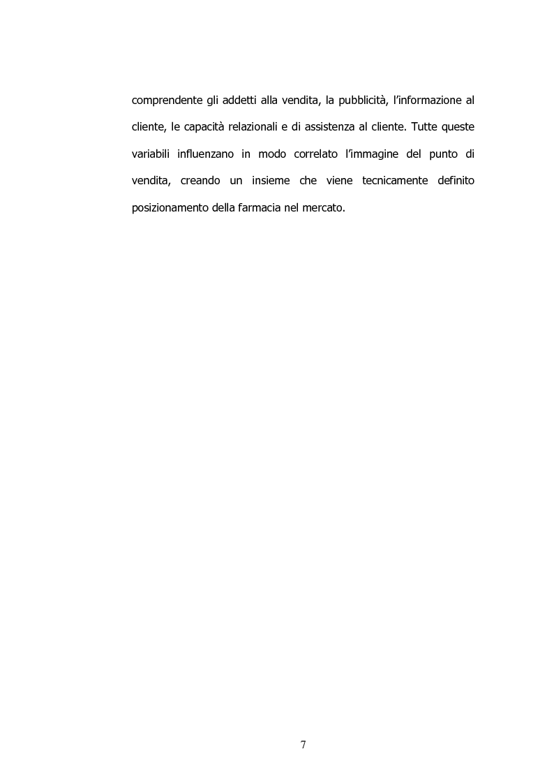 Anteprima della tesi: Il marketing nelle farmacie, Pagina 7