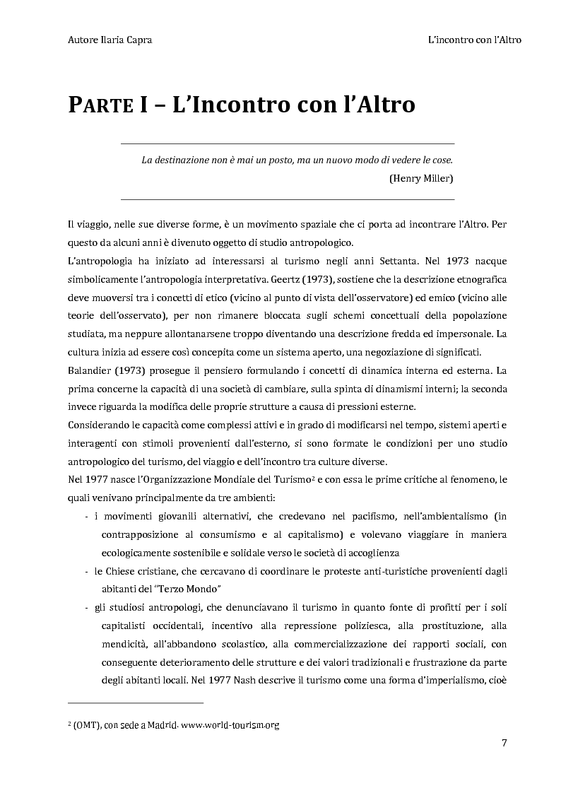 Anteprima della tesi: L'incontro con l'Altro - Giovani viaggiatori in Burkina Faso, Pagina 4