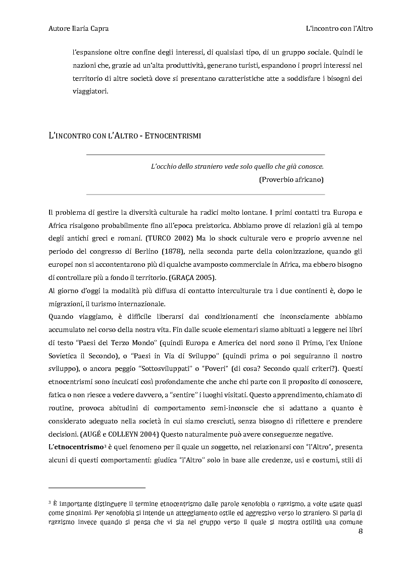 Anteprima della tesi: L'incontro con l'Altro - Giovani viaggiatori in Burkina Faso, Pagina 5