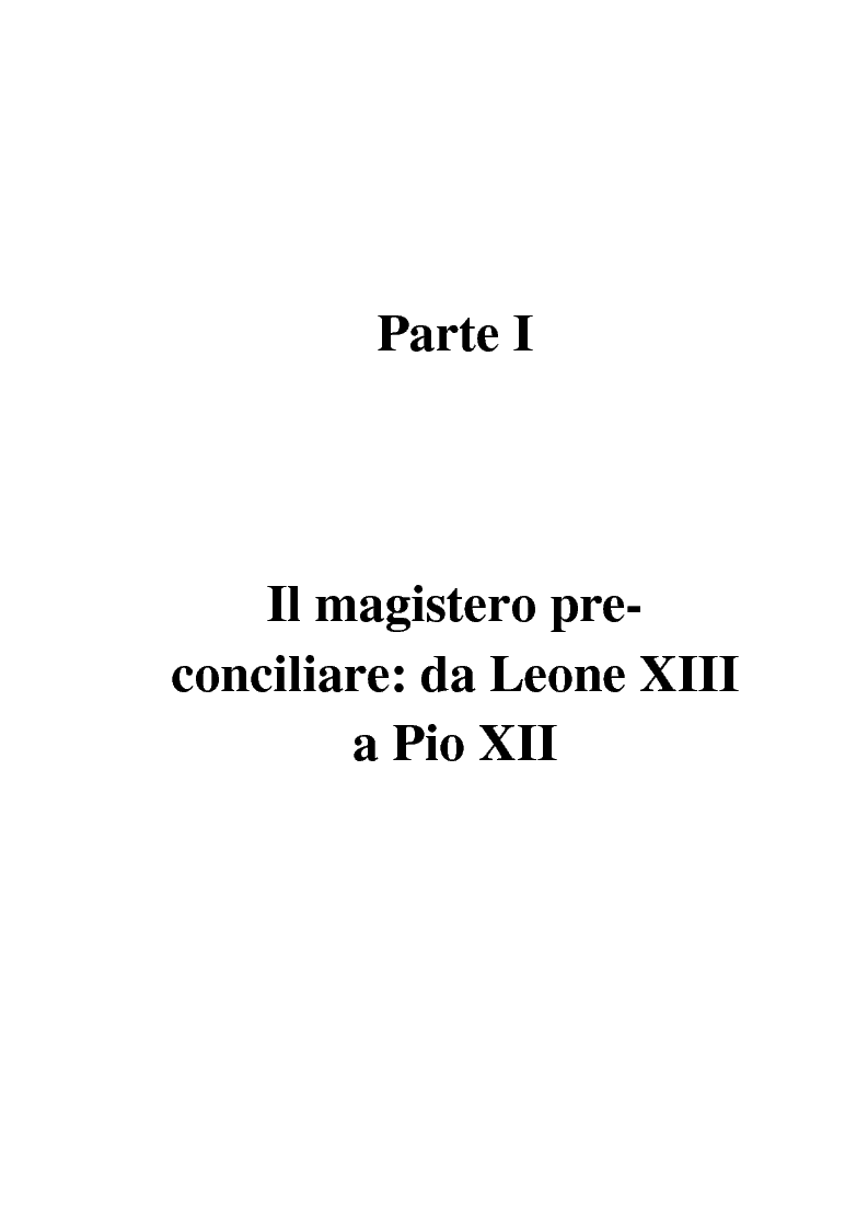 Anteprima della tesi: Il matrimonio nel Magistero della Chiesa cattolica: dall'Arcanum divinae sapientiae (1880) alla Humanae vitae (1968), Pagina 11