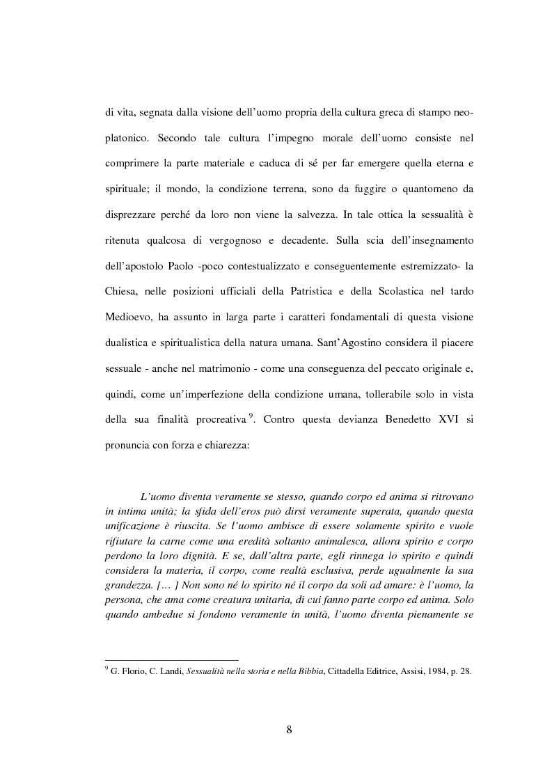 Anteprima della tesi: Il matrimonio nel Magistero della Chiesa cattolica: dall'Arcanum divinae sapientiae (1880) alla Humanae vitae (1968), Pagina 5