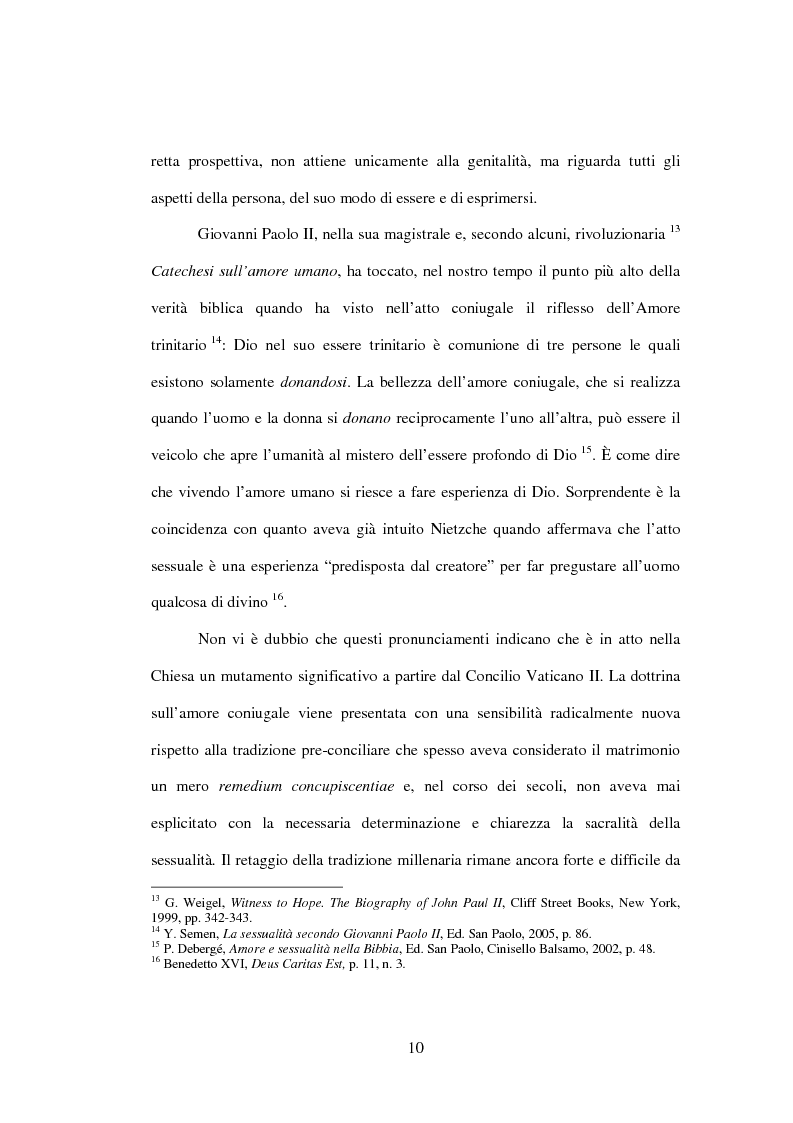 Anteprima della tesi: Il matrimonio nel Magistero della Chiesa cattolica: dall'Arcanum divinae sapientiae (1880) alla Humanae vitae (1968), Pagina 7