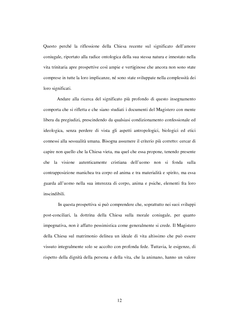 Anteprima della tesi: Il matrimonio nel Magistero della Chiesa cattolica: dall'Arcanum divinae sapientiae (1880) alla Humanae vitae (1968), Pagina 9