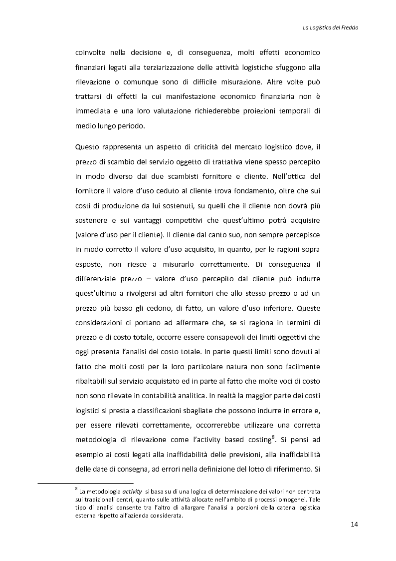 Anteprima della tesi: La logistica del freddo - Cold chain management, Pagina 13