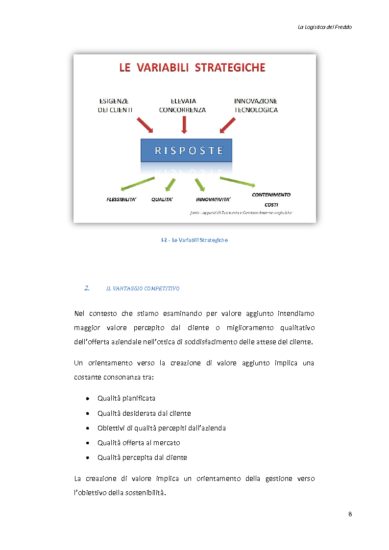 Anteprima della tesi: La logistica del freddo - Cold chain management, Pagina 7