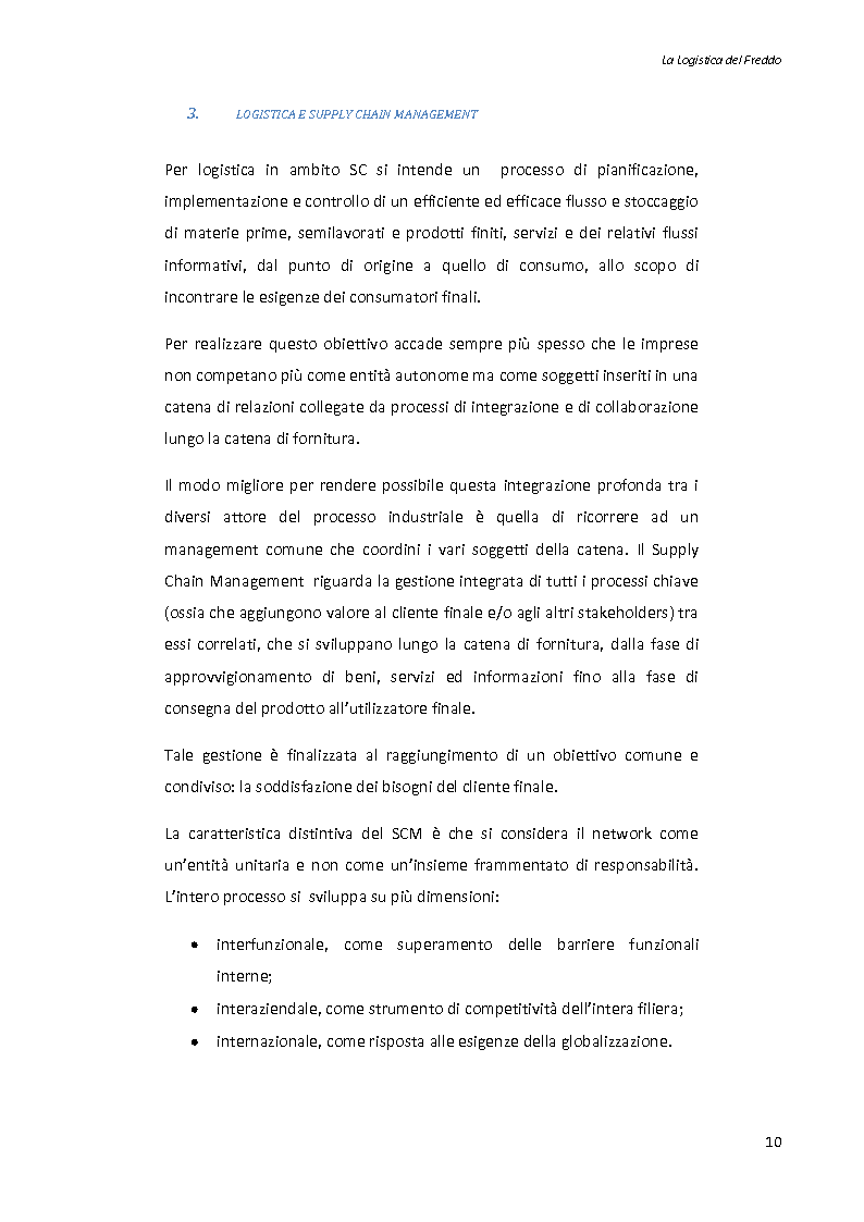 Anteprima della tesi: La logistica del freddo - Cold chain management, Pagina 9