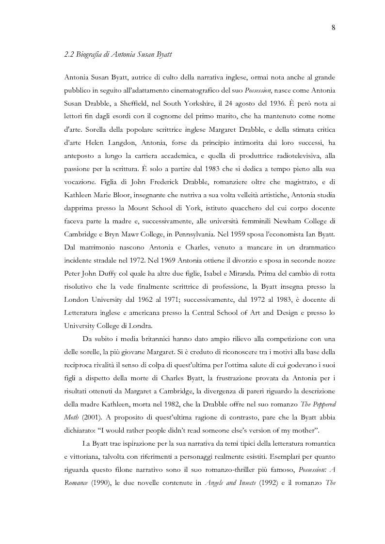 Anteprima della tesi: Visita guidata a ''Babel Tower'' di Antonia Susan Byatt, Pagina 5